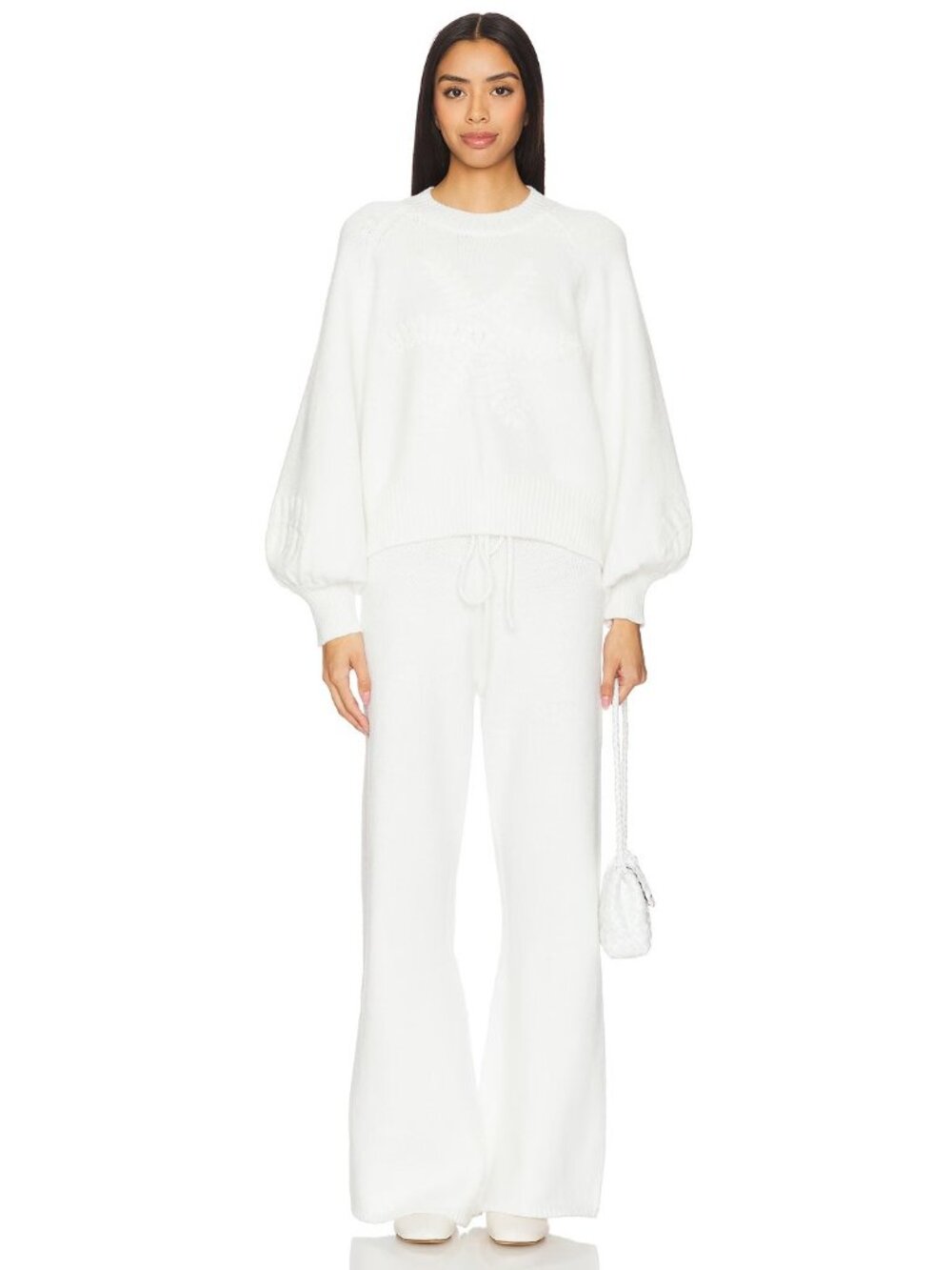 SNDYS Maja Knit Jumper in White Sweater - Picture 4 of 5
